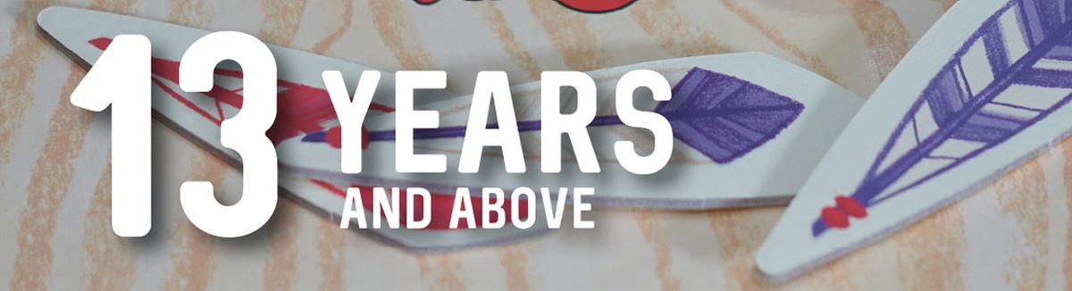 Age 13 yrs and above