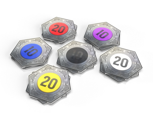 Western Legends: Metal Faro Bid Markers (x)