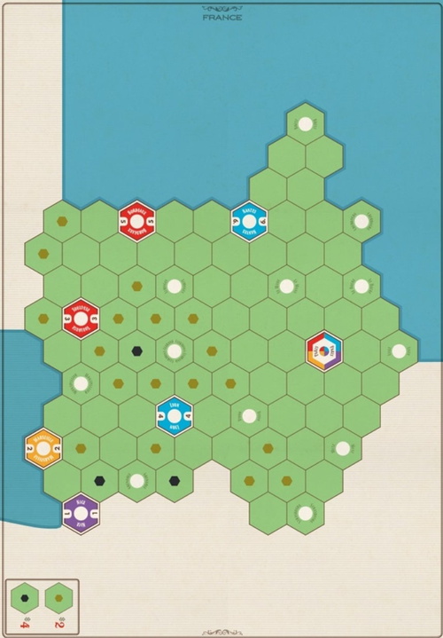 Age Of Steam Deluxe Maps 1: France & Poland