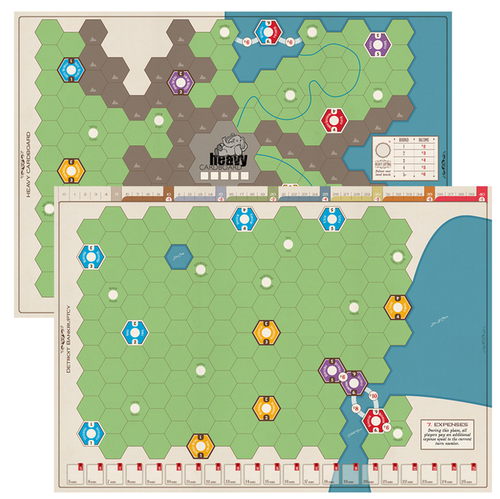 Age Of Steam Deluxe Maps 4: Detroit Bankruptcy & Heavy Cardboard