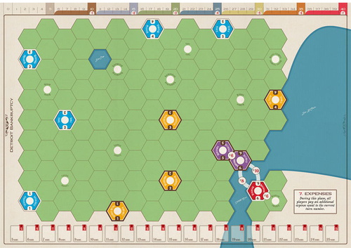 Age Of Steam Deluxe Maps 4: Detroit Bankruptcy & Heavy Cardboard