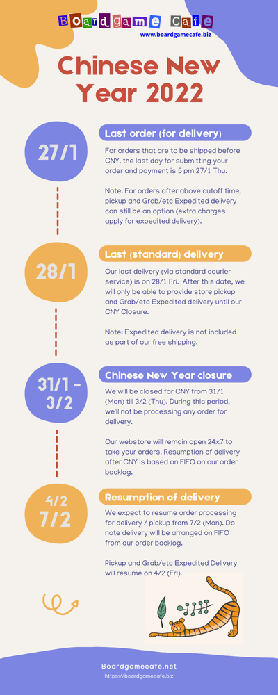 Chinese New Year 2022 - Holiday Notice